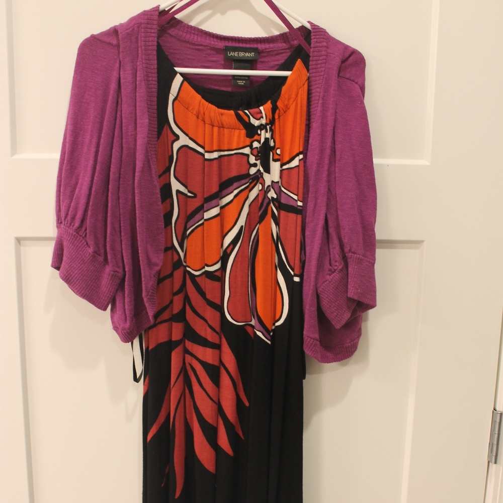 Lane Bryant Dress with Shrug
